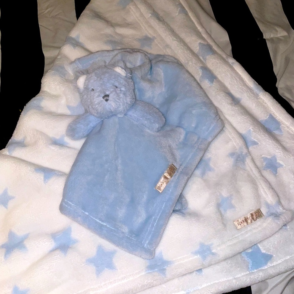 Blankets & Beyond Blanket with Bear Security Toy Nunu 2-PC Baby Gift Set